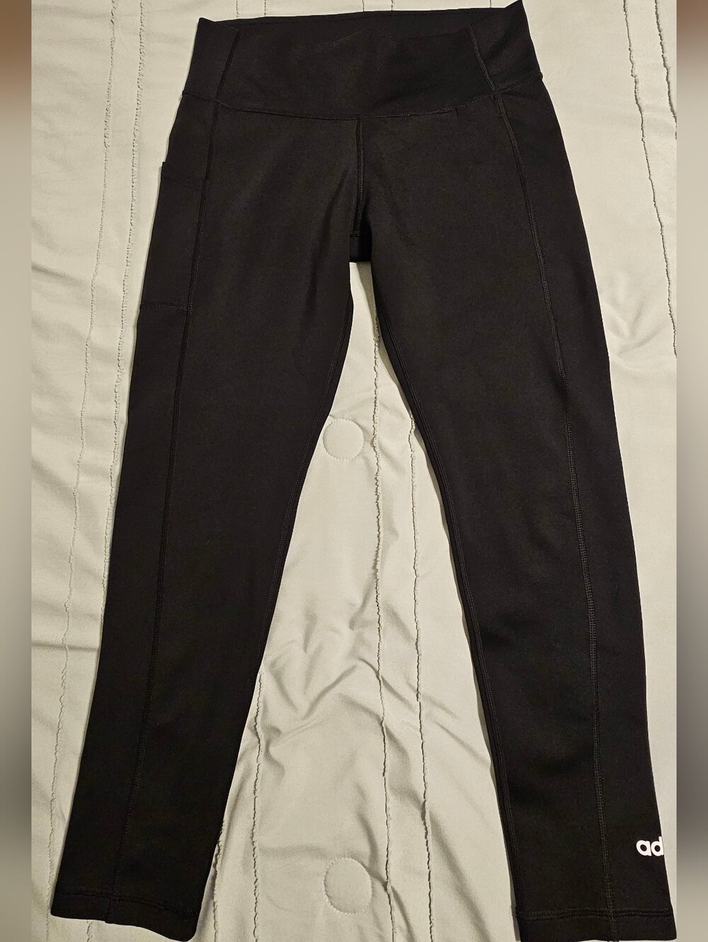 Adidas Athletic Aeroready Black Compression Leggings Size Large